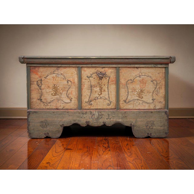 Tyrolean Painted Chest, 1791 For Sale - Image 3 of 18