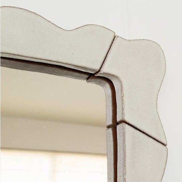Ceramic Wavy Mirror For Sale In Los Angeles - Image 6 of 6