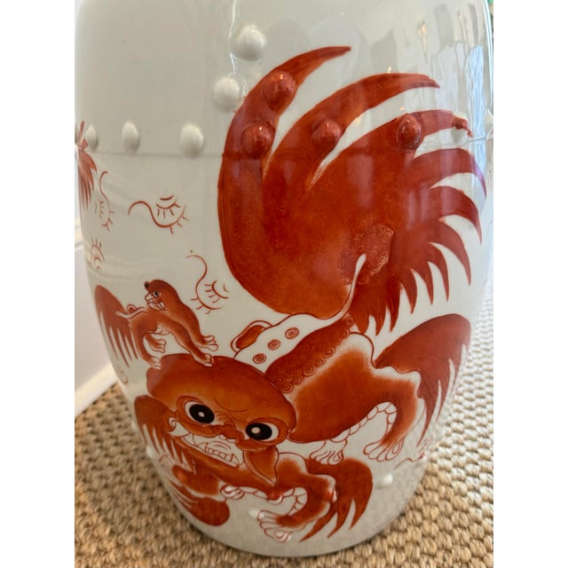 Late 20th Century Late 20th Century Vintage Chinese Garden Stool For Sale - Image 5 of 7