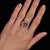 1940s 3.04 Carat Star No-Heat Burma Ruby & Sunburst Art Deco Ring, Size 7.5 For Sale - Image 5 of 9
