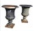 Antique Classical Cast Iron Garden Urn Planters a-Pair For Sale - Image 15 of 18