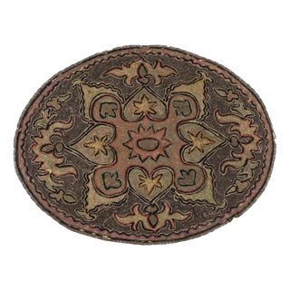 Doily Embroidered with Gold and Other Threads For Sale