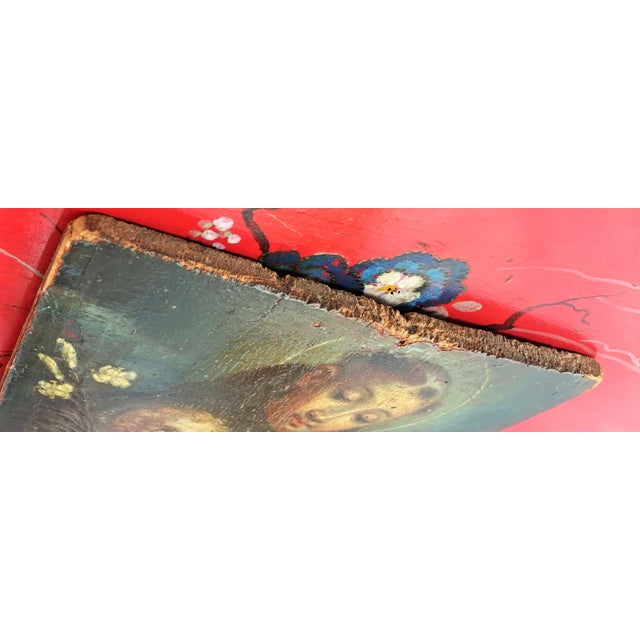 17th Century Original Oil on Panel of St. Anthony of Padua , by Unidentified Artist For Sale - Image 4 of 4