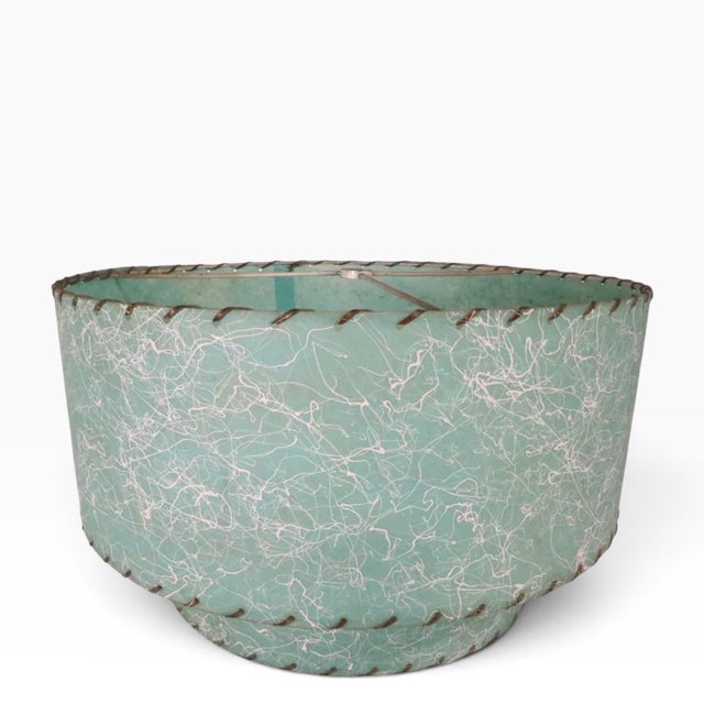 Metal Mid 20th Century Mid Century Modern Fiberglass Lamp Shade For Sale - Image 7 of 10