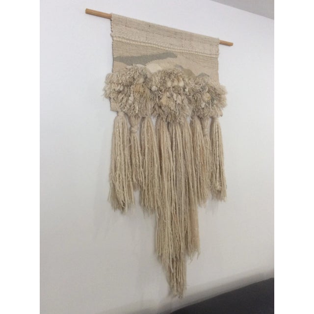 Mid-Century Modern 1980s Large Boho Sherri Bingaman Textile/Fiber Art For Sale - Image 3 of 13