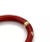 Red Nouvelle Bague Diamond Red Enamel 18k Gold & Sterling Bangle Bracelet For Sale - Image 8 of 8