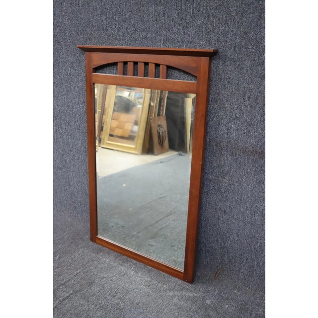 Wood Cherry Mirror by Ethan Allen For Sale - Image 7 of 8