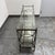 Hollywood Regency Metal + Glass Console Table, Vintage For Sale - Image 4 of 12