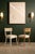 Wood Matthew Izzo Home Britta Matte White Lacquer, Woven Cane, and Linen Upholstered Klismos Style Dining Chair For Sale - Image 7 of 10