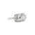 Antique Platinum 1.78ct Old European Cut Diamond Three Stone Engagement Ring, Size 6 For Sale - Image 4 of 9
