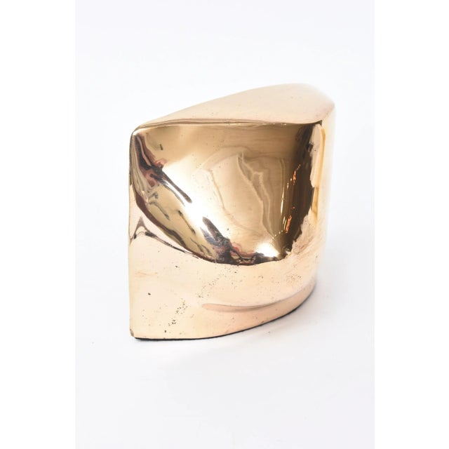 1990s French Signed Modernist Cast Bronze Abstract Sculpture , 1990's For Sale - Image 5 of 12