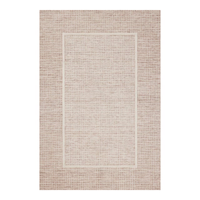 Chris Loves Julia x Loloi Briggs Blush / Ivory 9'-3" x 13' Area Rug For Sale