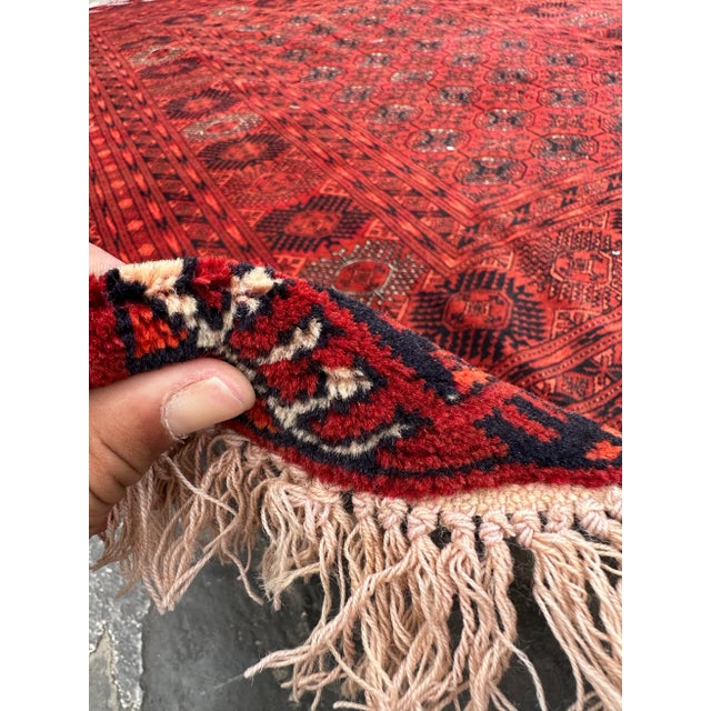 Ersari Bukhara Vintage Afghan Rug For Sale - Image 6 of 7