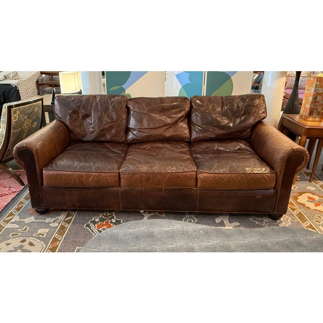 Design Plus Gallery presents a Lancaster Leather Sofa from Restoration Hardware. Its gorgeous Brompton leather was...