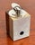 Wood Vintage Mid Century Modern Rosewood & Brushed Aluminum Table Lighter For Sale - Image 7 of 9