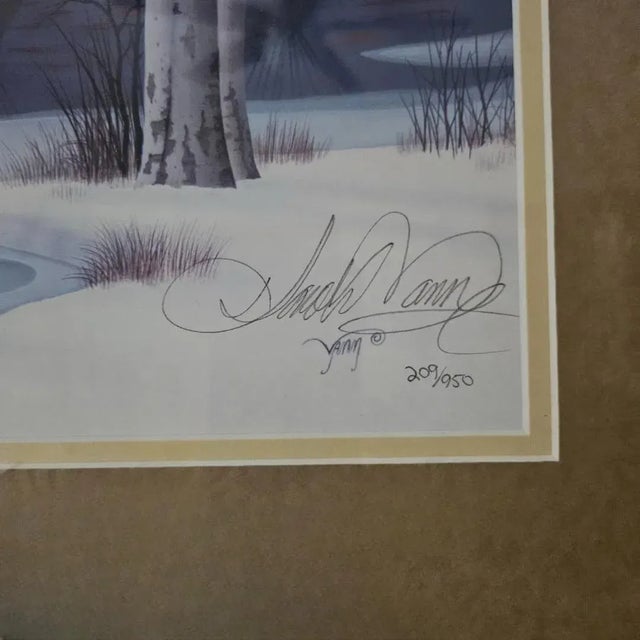 Printmaking Materials Donald Vann "The Mystery" Triple Signed Limited Edition Lithograph #209/950, Framed For Sale - Image 7 of 10