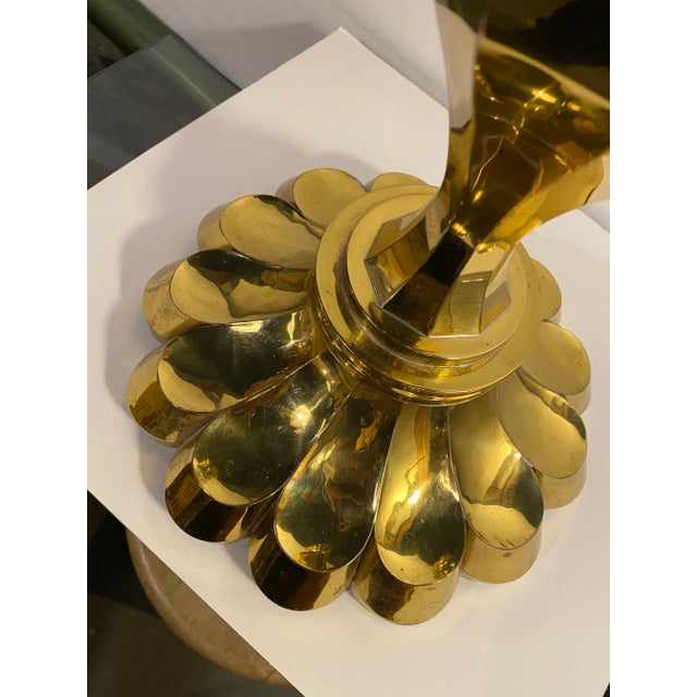 Mid-Century Modern Vintage Mid-Century Art Deco Style Brass Table Lamp For Sale - Image 3 of 6