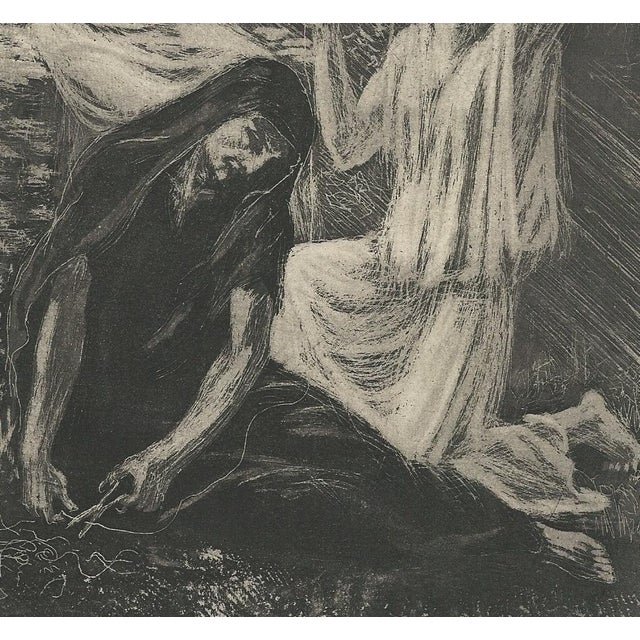 Raphaël Drouart, The Fates, 1920s, Etching For Sale - Image 6 of 11