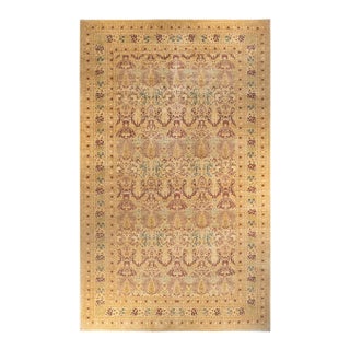 Mogul, One-of-a-Kind Hand-Knotted Area Rug in Ivory, 12' 1" x 20' 0" For Sale