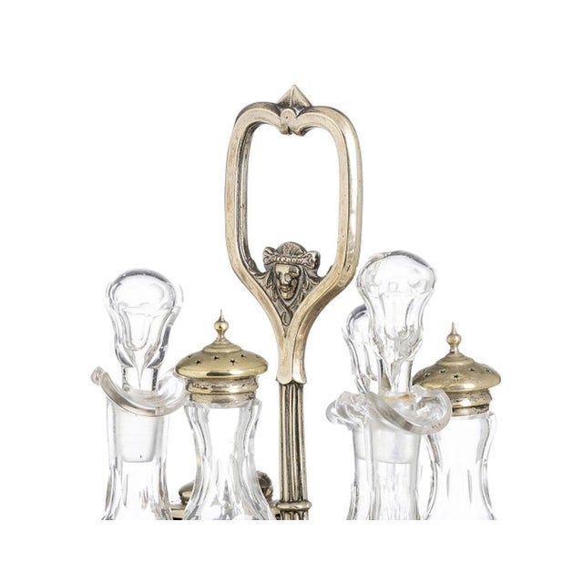 Small Victorian Cruet Set in Shell, 19th Century, Set of 7 For Sale - Image 5 of 8
