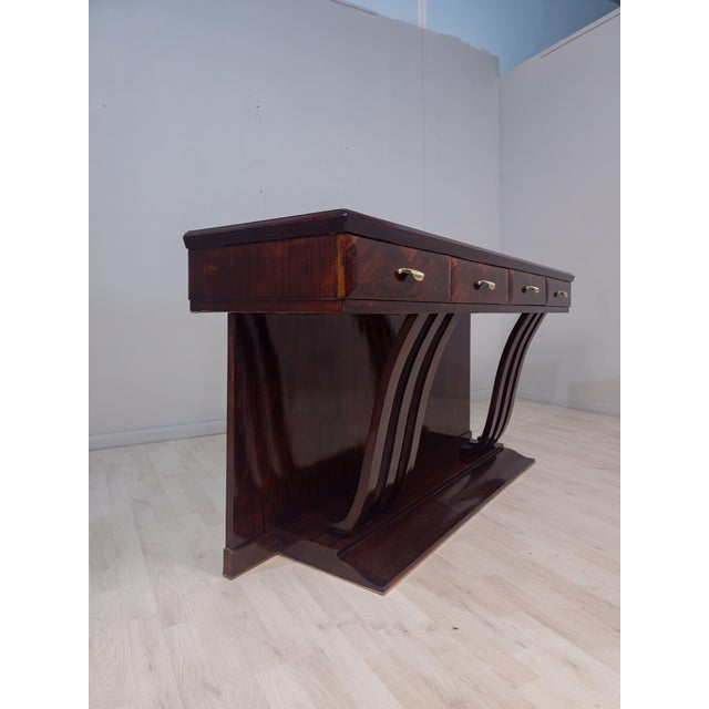 Mid-Century Italian Console attributed to Osvaldo Borsani, 1940s For Sale - Image 16 of 18