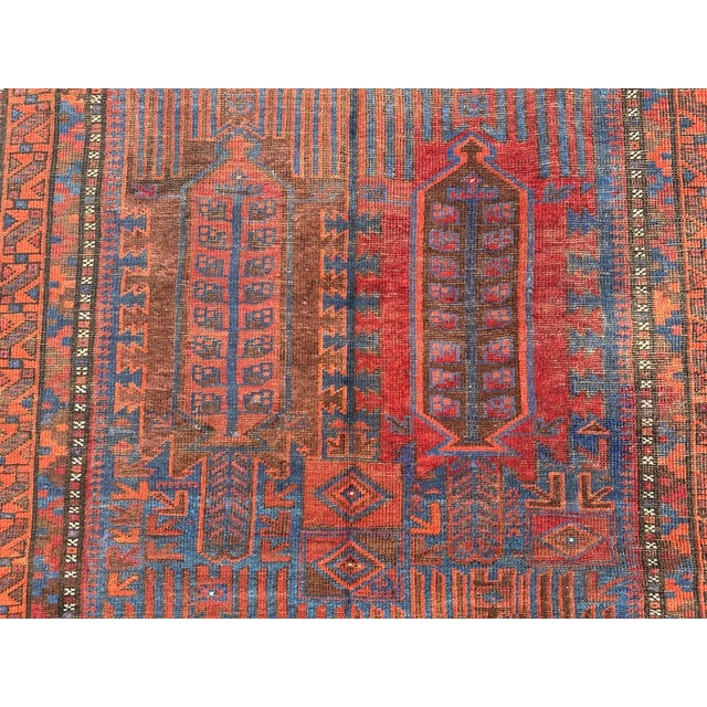 Textile Antique Turkmen Kalamdani Hand-Knotted Wool Rug - 6'0" X 3'6" For Sale - Image 7 of 12