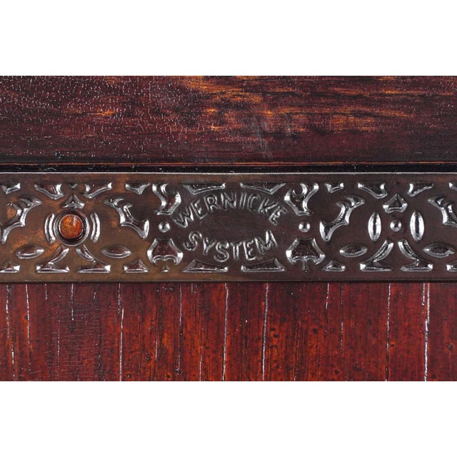 Antique Oak Globe Wernicke Barrister Bookcase For Sale - Image 12 of 15