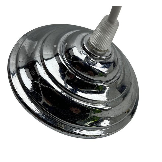 Dutch Pendant Lamp with a Globular Opaline Shade, 1960s For Sale - Image 14 of 15