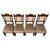 An impressive and highly decorative set of four 19th-century Victorian oak dining chairs, displaying exceptional period...