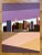 Purple Franco Costa Signed Triptych Serigraph of the Manhattan New York Skyline For Sale - Image 8 of 10