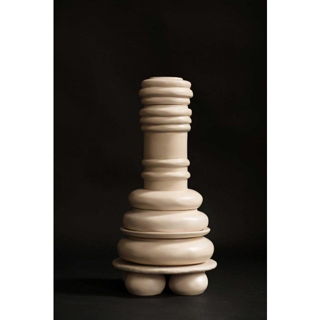 Set of 7 rozmova dishes by zemna designed by tetiana krasutska. Dimensions: h 50. Materials: clay. Rozmova – is a set of...