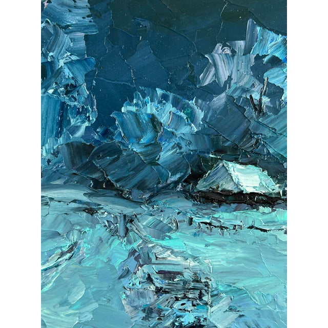 Oil Painting Winter Night Serdyuk Boris Petrovich For Sale - Image 6 of 11