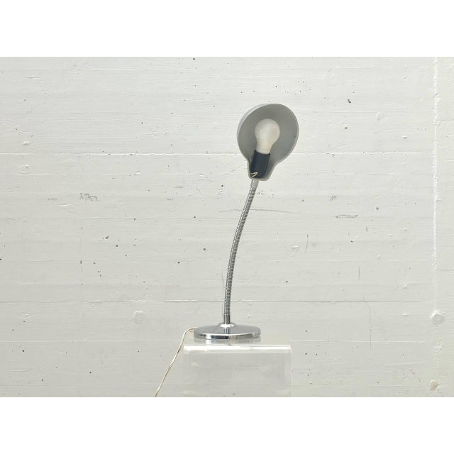 Chrome Table Lamp with Gooseneck, Italy, 1960s For Sale - Image 12 of 18