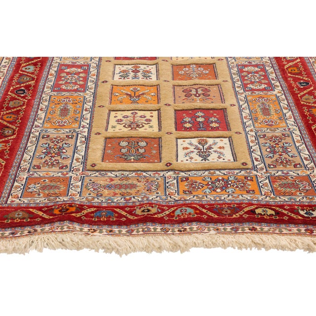 Vintage Persian Shiraz Rug, 03'04 X 04'11 For Sale - Image 4 of 10