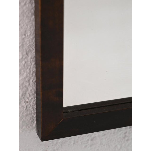 Scandinavian Mirror with Wooden Frame, 1960s For Sale - Image 4 of 7