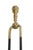Brass Antique Brass and Iron Fireplace Tongs For Sale - Image 8 of 8