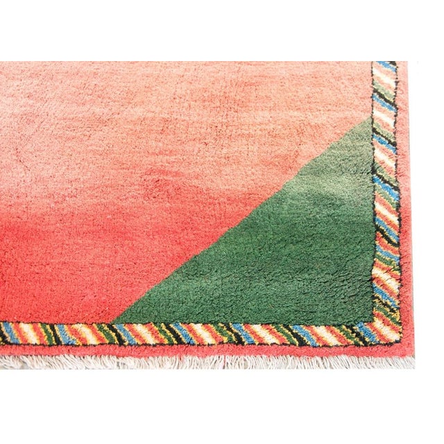 Tribal Vintage Persian Gabbeh Rug For Sale - Image 3 of 12