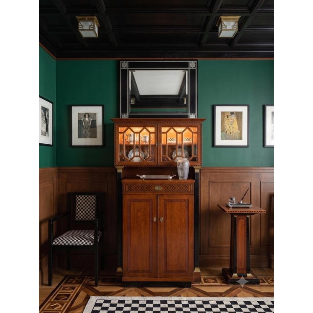 Secessionist Geometric Vitrine Cabinet from August Ungethüm, 1890s For Sale - Image 16 of 18
