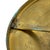 Gold Vintage Art Deco Italian Brass and Opaline Glass Ceiling-mounted Lamp from Deknudt Lustrerie For Sale - Image 8 of 9