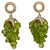 Natural Peridot Briolette and Diamond Hanging Earrings 18 Karat Yellow Gold For Sale - Image 15 of 18