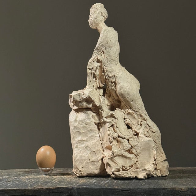 1970s Vintage Expressionist Plaster Figurative Nude Sculpture For Sale - Image 5 of 12