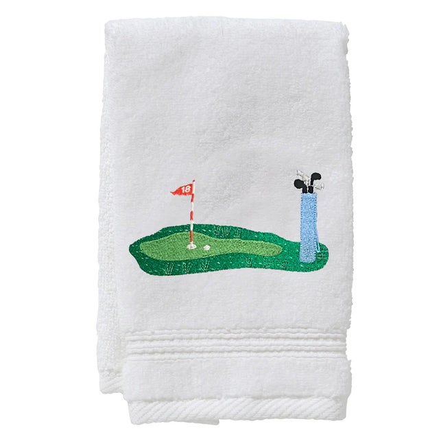 Our 100% Cotton Terry Guest Towels are durable, soft to the skin and super absorbent. The Putting Green terry guest towel...