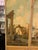 Metal Antique Oil on Canvas Trifold Floor Screen For Sale - Image 7 of 7
