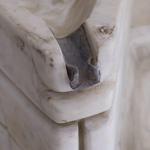 Stone 1980s Carrara Marble Fountain or Sculpture in the Manner of Paul Brandenburg For Sale - Image 7 of 9