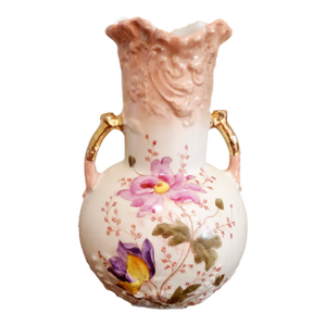 Antique g.g. Teplitz Austrian Art Nouveau Hand-Painted Vase