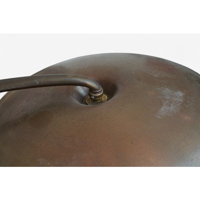 Bauhaus, Mid-Century Modern, Desk Lamp, Gilt Metal, Germany, 1930s For Sale In New York - Image 6 of 7