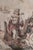 Tan Belgian Antique Long Tapestry of a Canal Scene For Sale - Image 8 of 12
