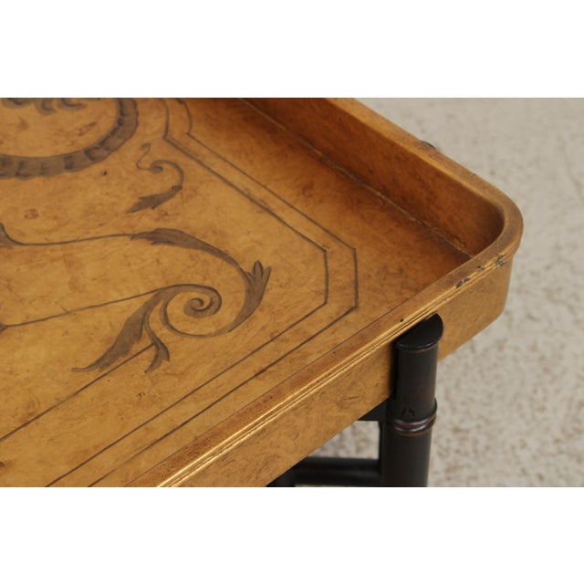 Gold Ej Victor Neoclassical Large Tray Top Coffee Table For Sale - Image 8 of 15
