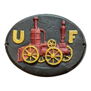 Late 19th Century Decorative Fire Plaque Cast Iron. For Sale