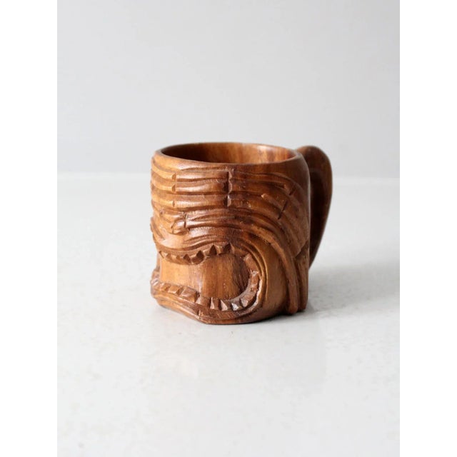 Vintage Monkey Pod Tiki Mug For Sale - Image 6 of 10